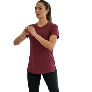 APL Athletic Propulsion Labs Perfect Wool Blended T-Shirt Burgundy Size XL NWT